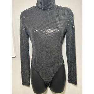 NEW!! ZAFUL Sparkling Long Sleeve Bodysuit